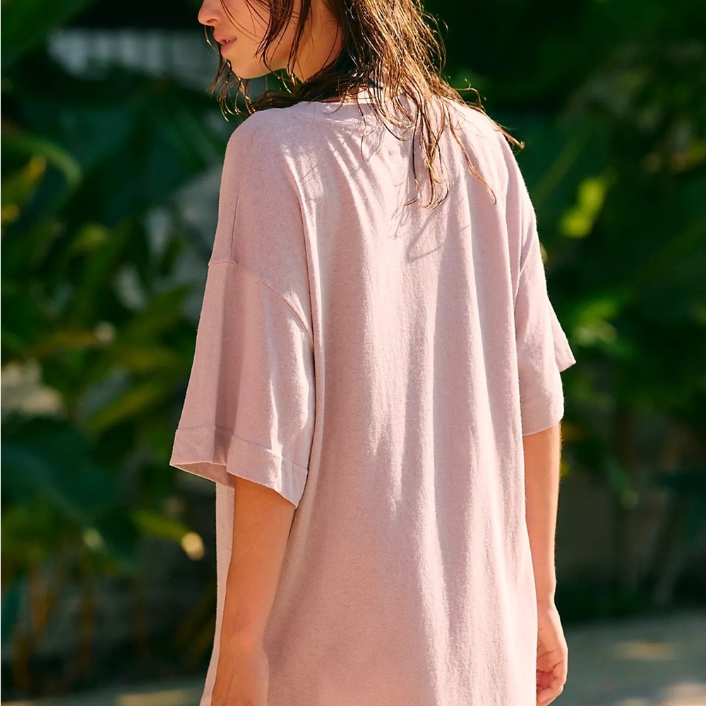 FP Movement by Free People Dusty Pink Long Sleeve Tunic Dress